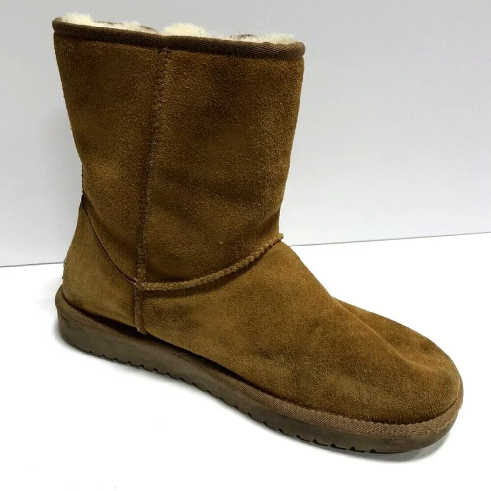 Koolaburra Women's Victoria Short Chestnut Winter Boots Size 10 M